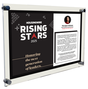 HousingWire Editorial Award Programs Profile Spread Plaque - Acrylic Standoff