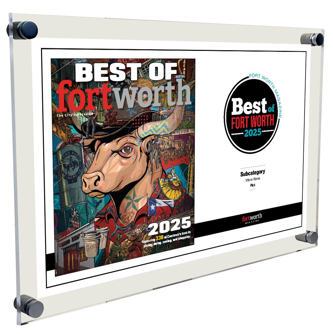 Fort Worth Magazine Best Of Acrylic Plaque - Cover & Award