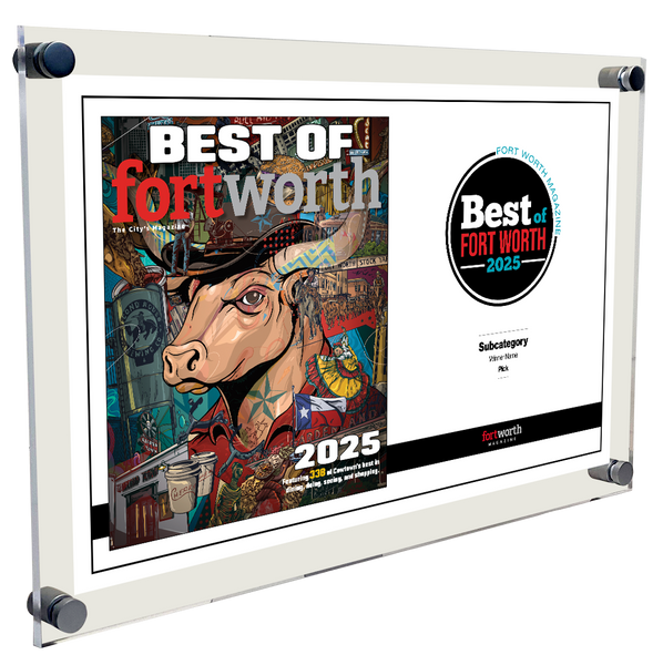 Fort Worth Magazine Best Of Acrylic Plaque - Cover & Award