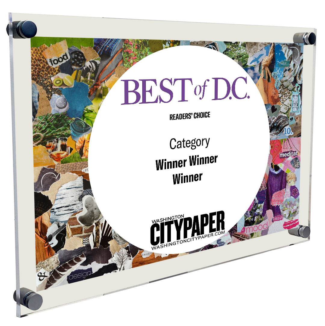 "Best of D.C.™" Award Plaque - Acrylic Standoff