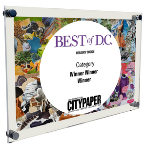 "Best of D.C.™" Award Plaque - Acrylic Standoff