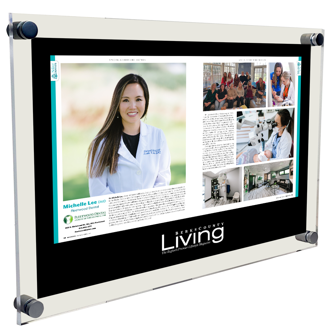 <i>Berks County Living</i> Professional Profiles<br> Acrylic Plaques