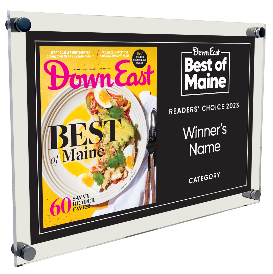 "Best of Maine" Award Acrylic Plaque