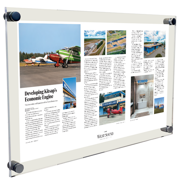 West Sound Magazine Article & Cover Acrylic Plaques