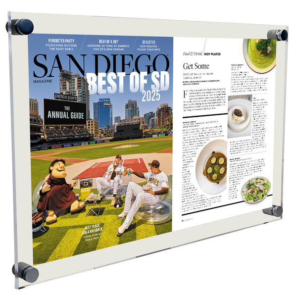 San Diego Magazine "Best of San Diego" Article Spread Plaque