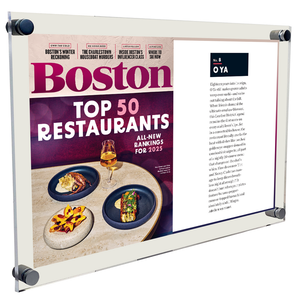 Boston Magazine "Top 50 Restaurants" - Acrylic Standoff Plaque