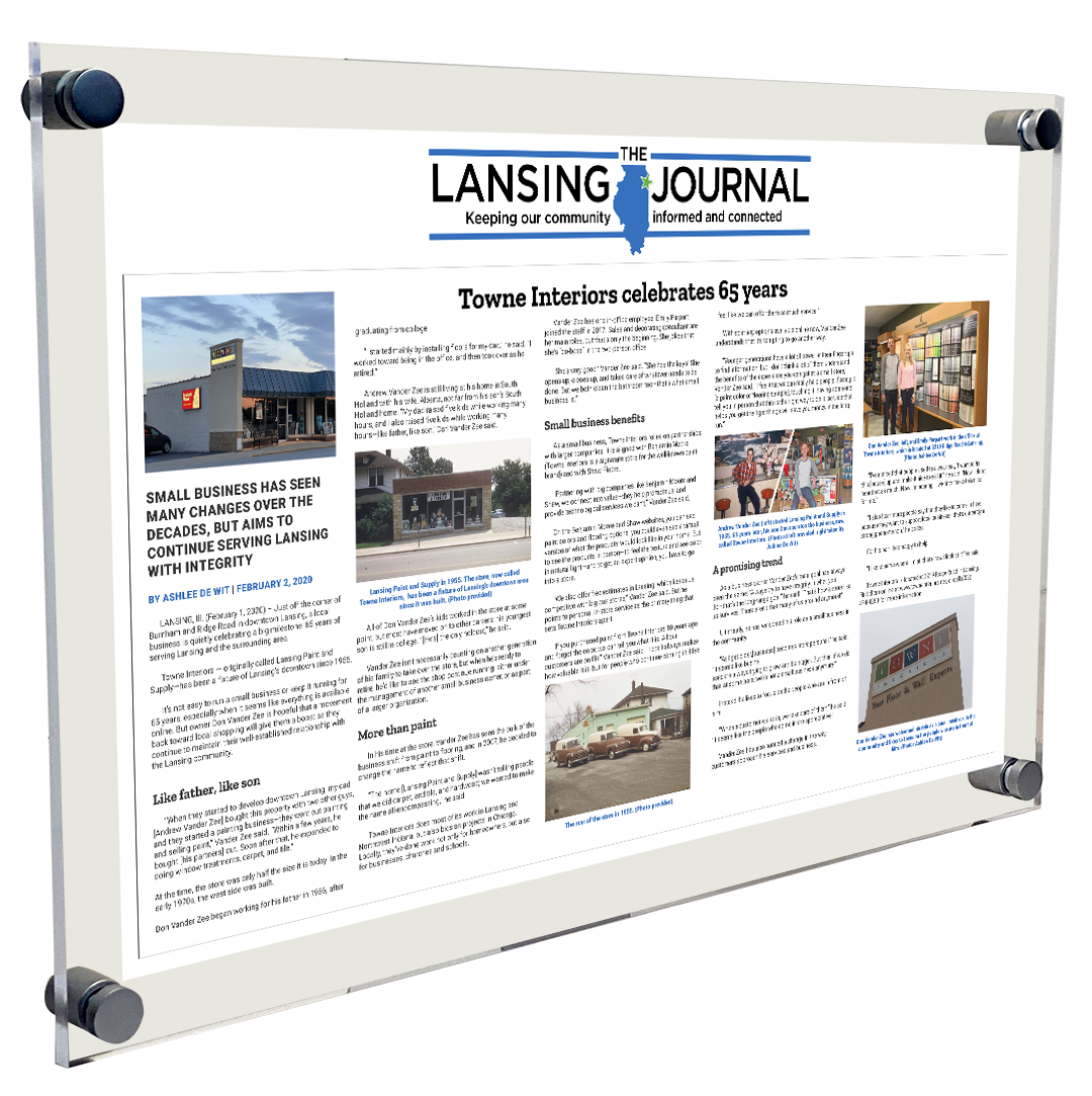 The Lansing Journal Acrylic Plaque