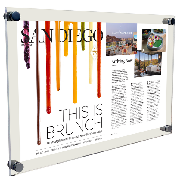 San Diego Magazine Article Plaque