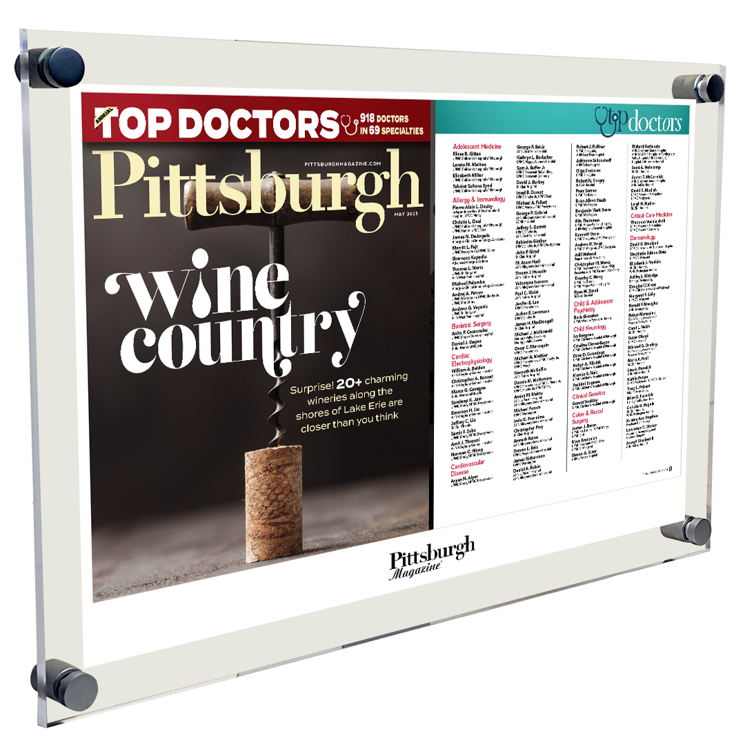 Pittsburgh Magazine - Top Awards - Acrylic Standoff Plaque