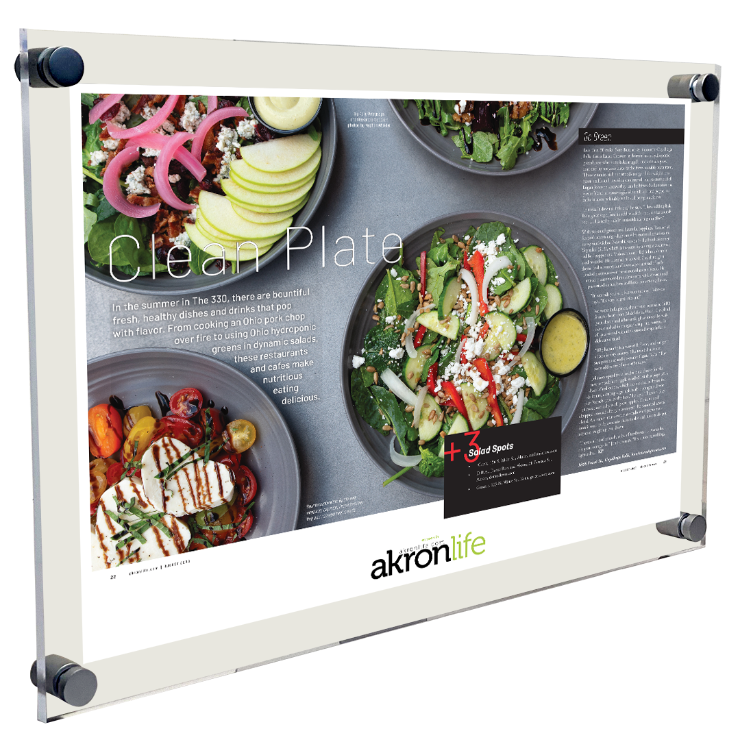 Akron Life Article & Cover Acrylic Plaques