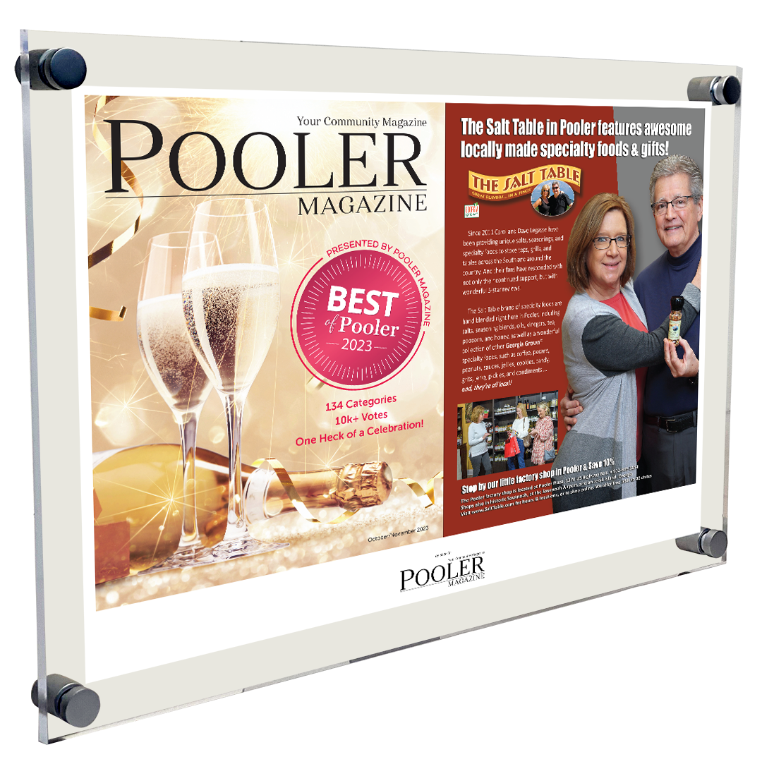 Pooler Magazine: Articles, Covers, & Advertisements - Acrylic