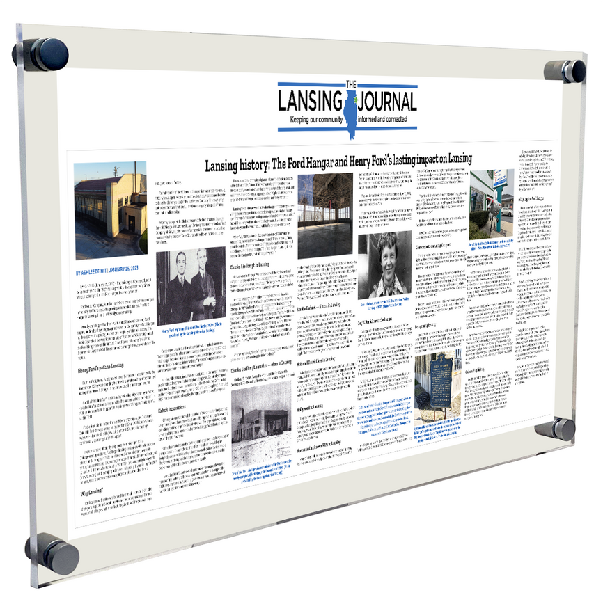 The Lansing Journal Acrylic Plaque