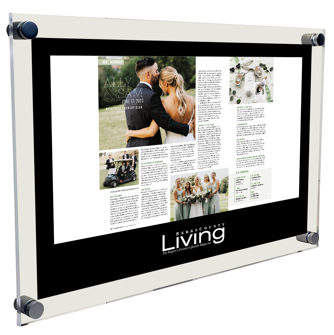 <i>Berks County Living</i> Weddings<br> Acrylic Plaques