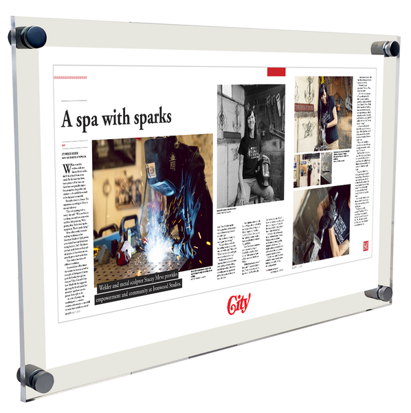 CITY Magazine - Articles - Acrylic Standoff Plaque