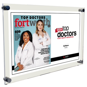 Fort Worth Magazine Top Doctor Acrylic Plaque - Cover & Award