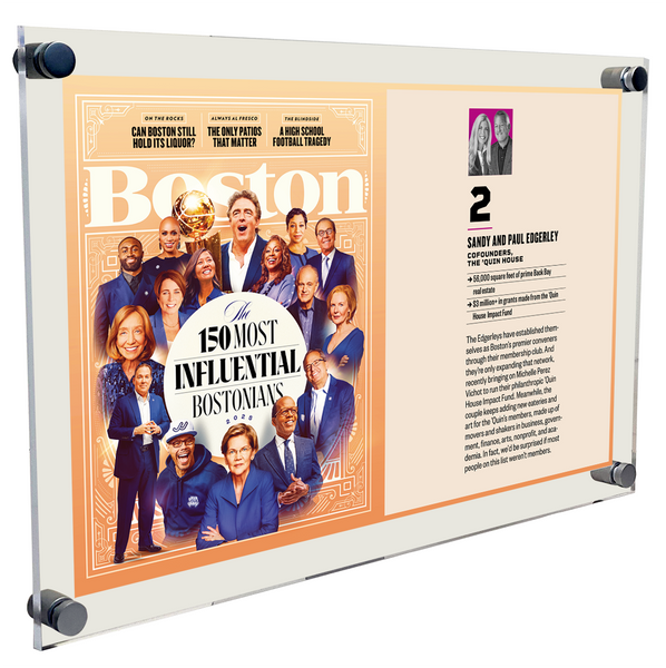 "150 Most Influential Bostonians" Award - Acrylic Standoff Plaque