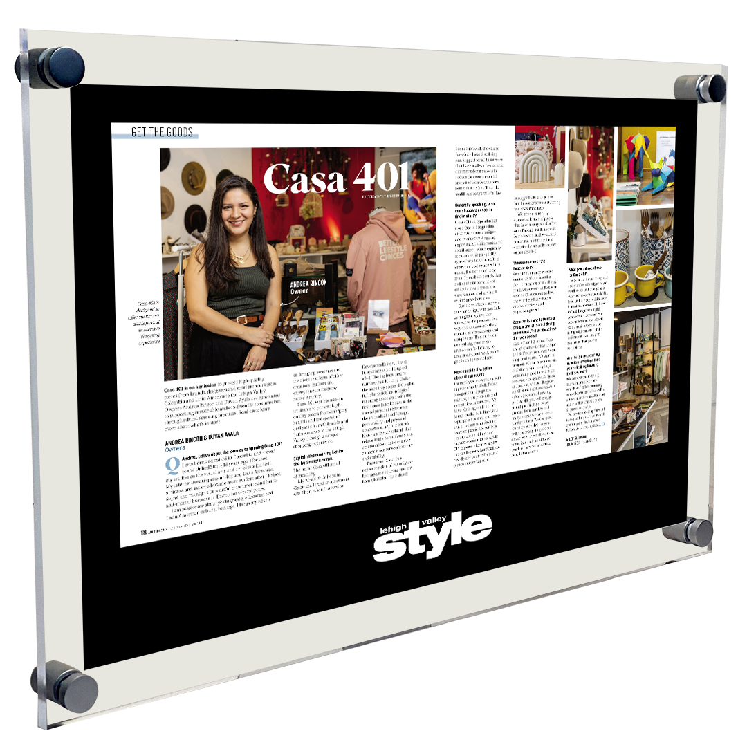 Lehigh Valley Style Article & Cover Acrylic Plaques
