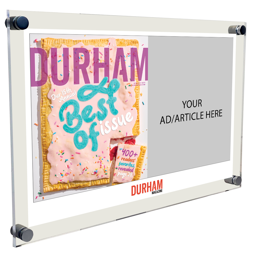 Triangle Media -  Durham Magazine Articles - Acrylic Plaques