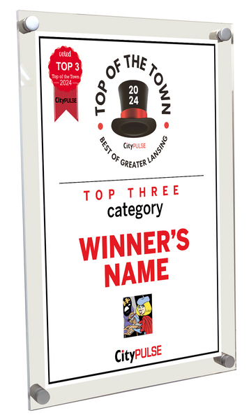 City Pulse: Top of the Town Awards - Acrylic Plaques