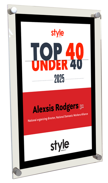 Style Weekly "Top 40 Under 40" Acrylic Plaque