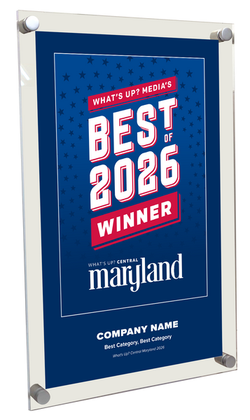 What's Up? Magazine "Best of Central Maryland" Acrylic Award Plaque