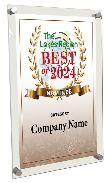 Best of Lakes Region - Acrylic Standoff Plaque