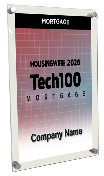 HousingWire Editorial Award Programs Plaque - Acrylic Standoff