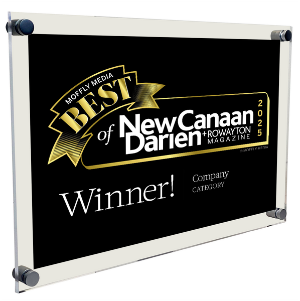 Moffly Media "Best of Towns" Award - Acrylic Standoff Plaque