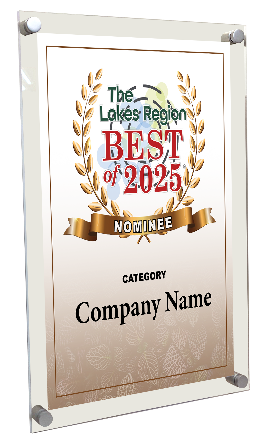 Best of Lakes Region - Acrylic Standoff Plaque