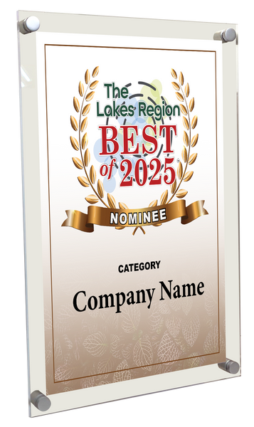 Best of Lakes Region - Acrylic Standoff Plaque