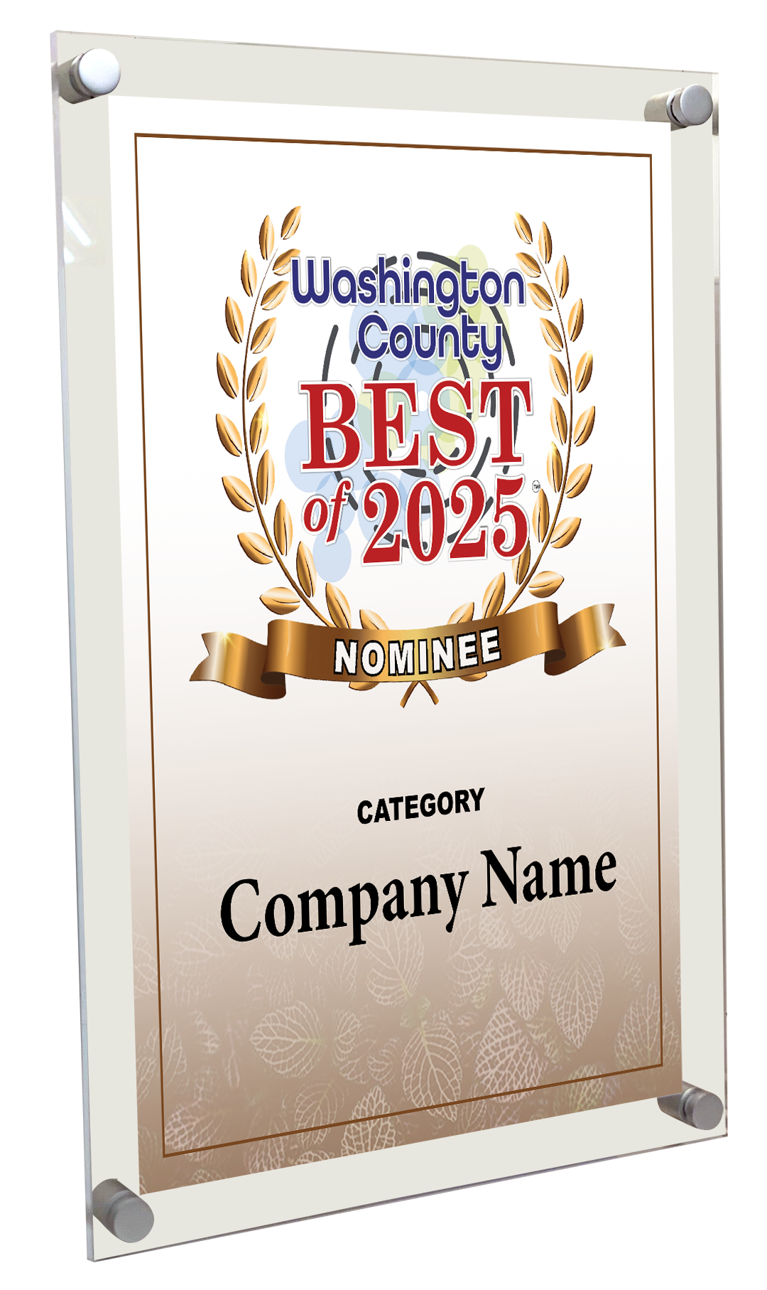 Best of Washington County New York - Acrylic Standoff Plaque