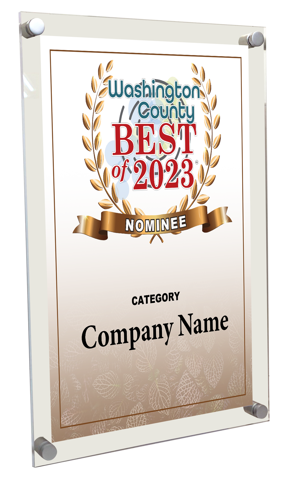 Best of Washington County New York - Acrylic Standoff Plaque