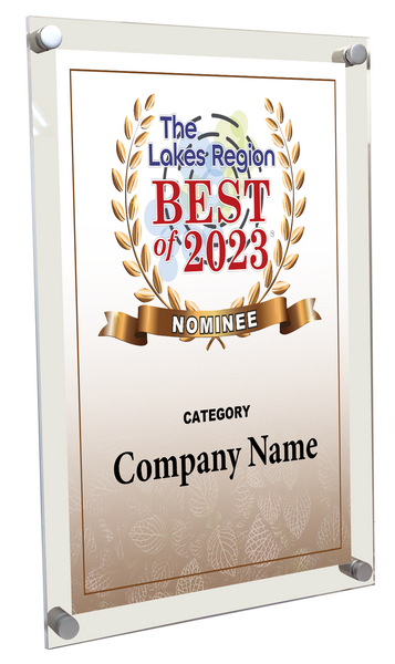 Best of Lakes Region - Acrylic Standoff Plaque