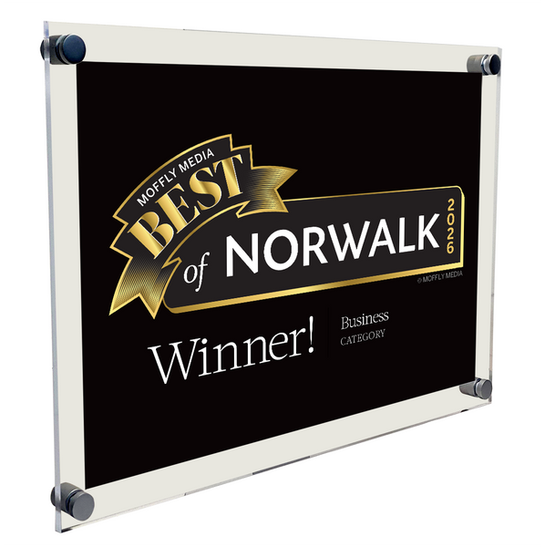Moffly Media "Best of Towns" Award - Acrylic Standoff Plaque