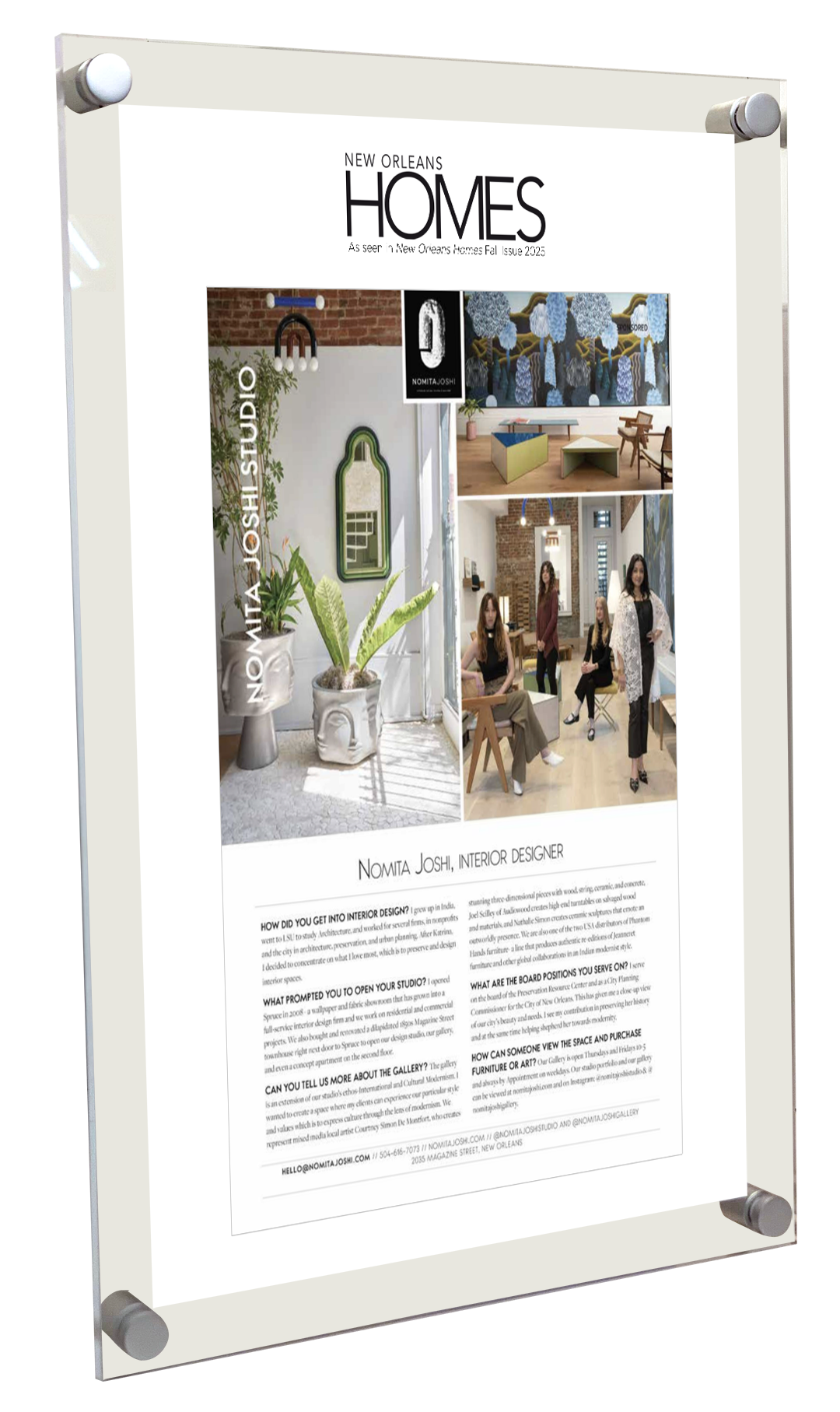 New Orleans Homes - Profile Features - Acrylic Plaques
