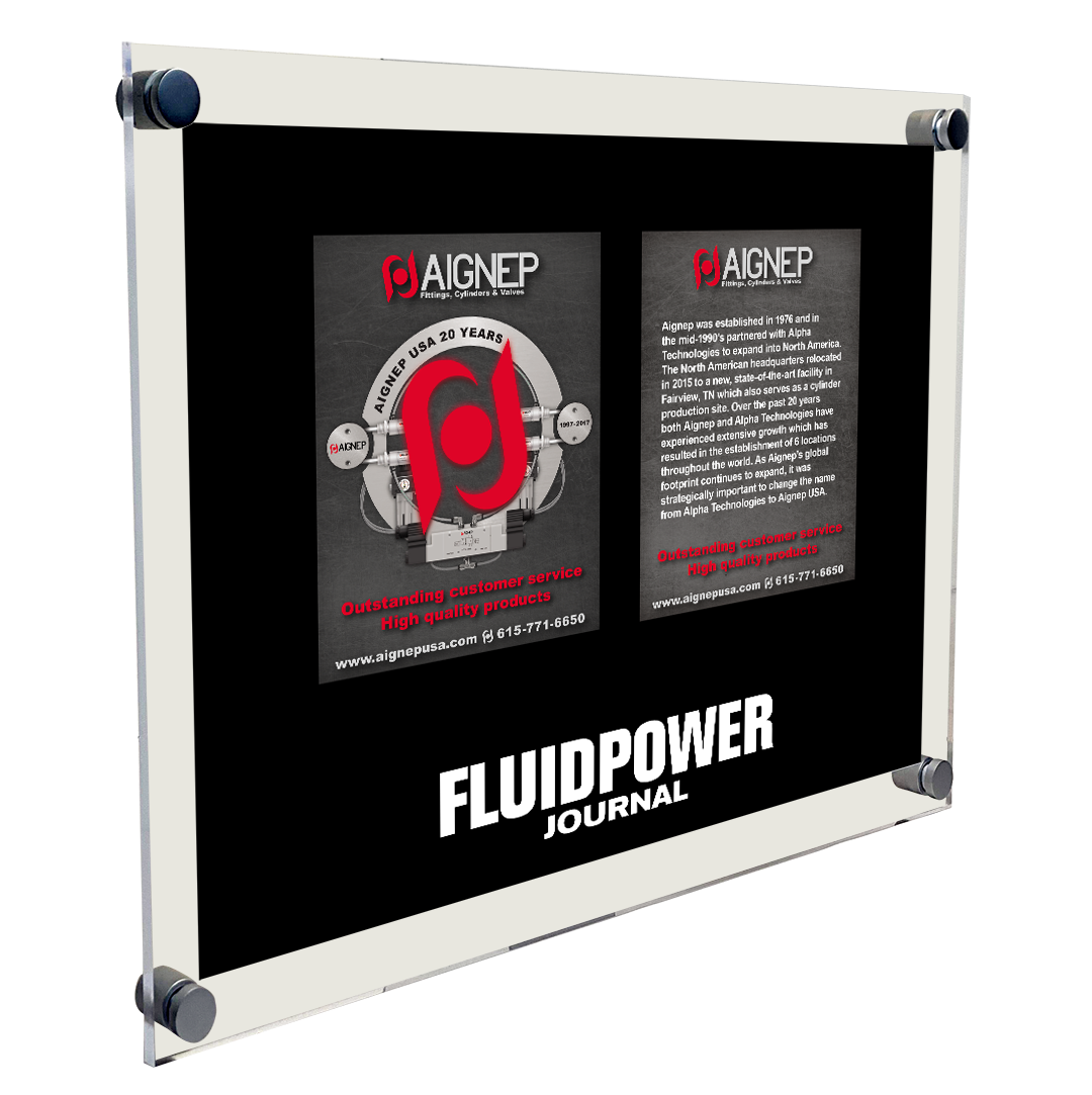 Fluid Power Journal Professional Profiles Acrylic Plaques