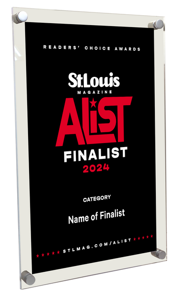 St. Louis Magazine A-List Award - Acrylic Standoff Plaque