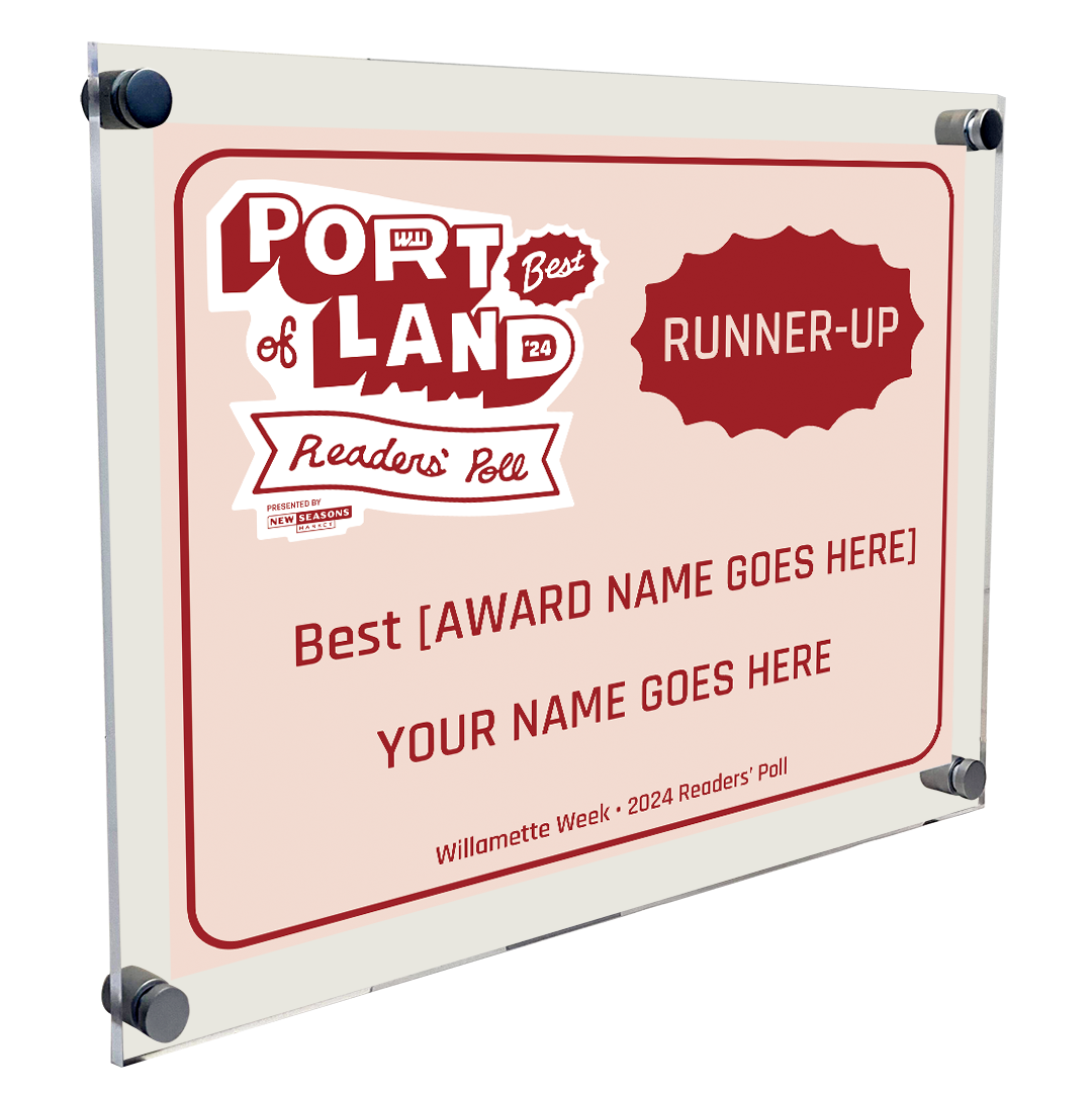 Willamette Week - Best of Portland - Acrylic Plaque