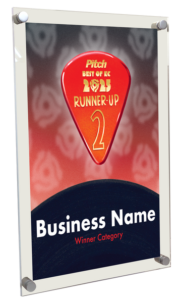 The Pitch: "Best of KC" Award - Acrylic Standoff Plaque