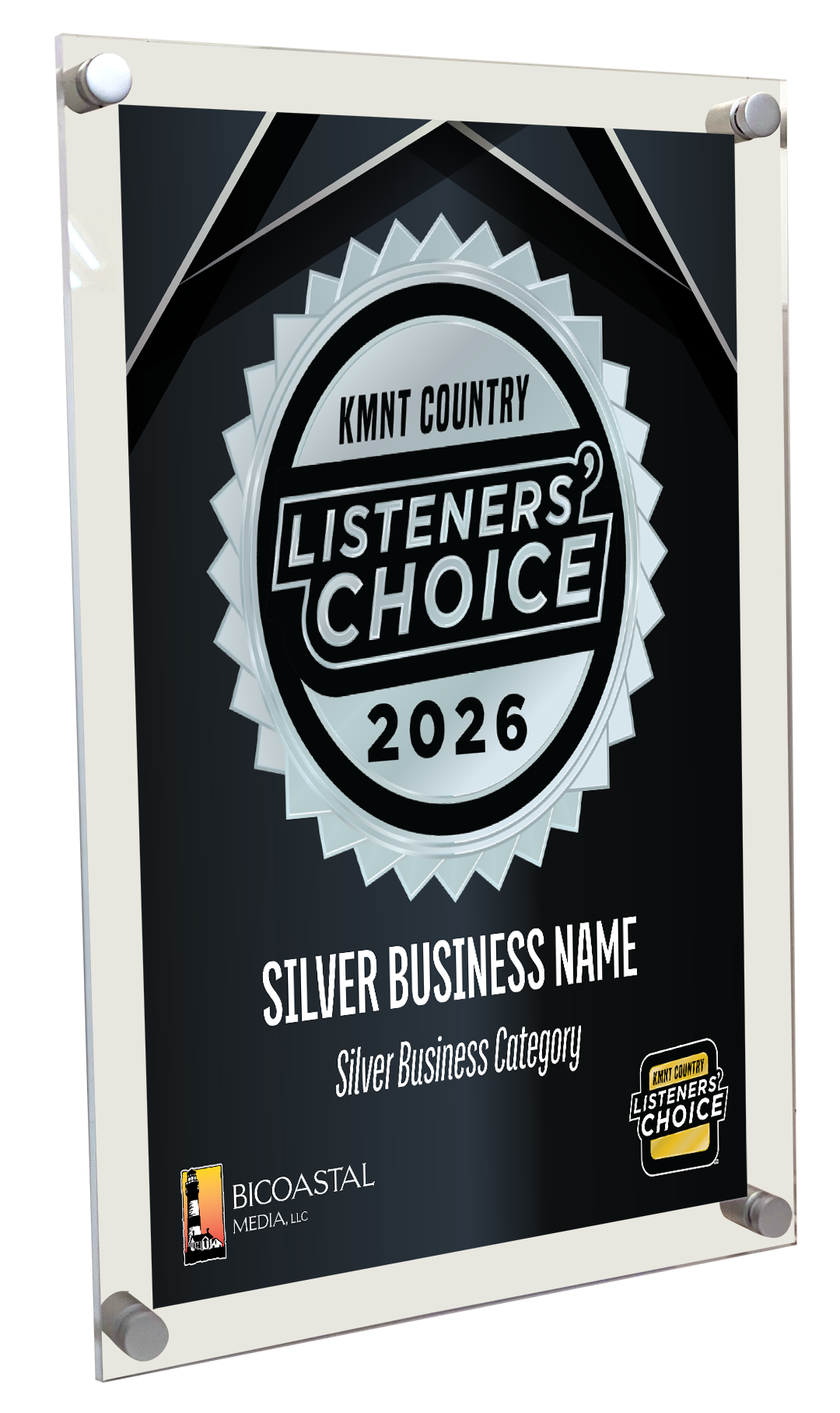 KMNT Country Listeners Choice - Acrylic Plaques