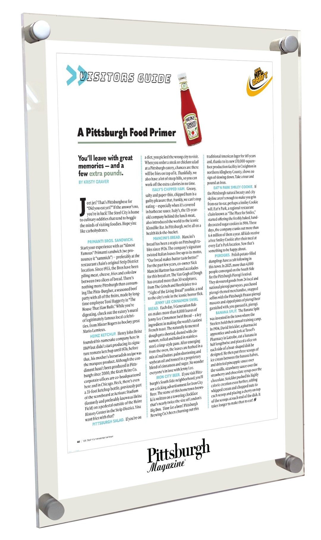 Pittsburgh Magazine - Articles & Covers - Acrylic Standoff Plaque