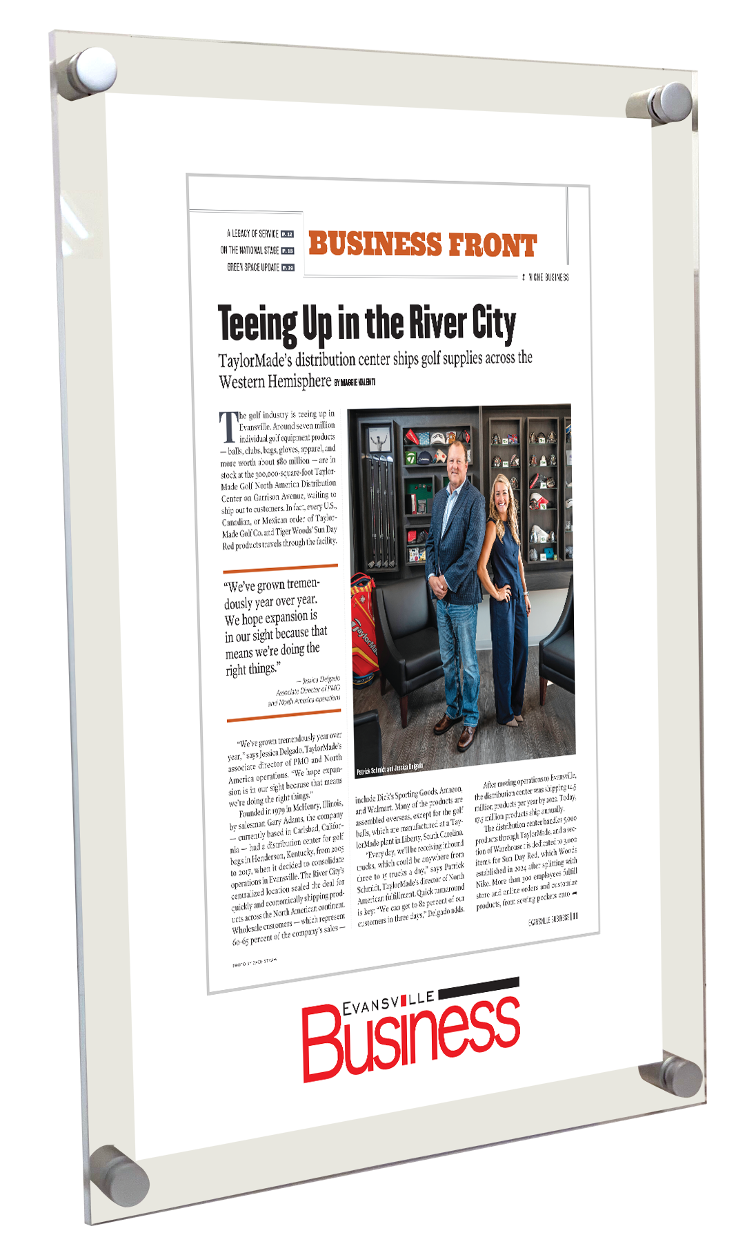 Evansville Business - Editorial Features - Acrylic Plaques