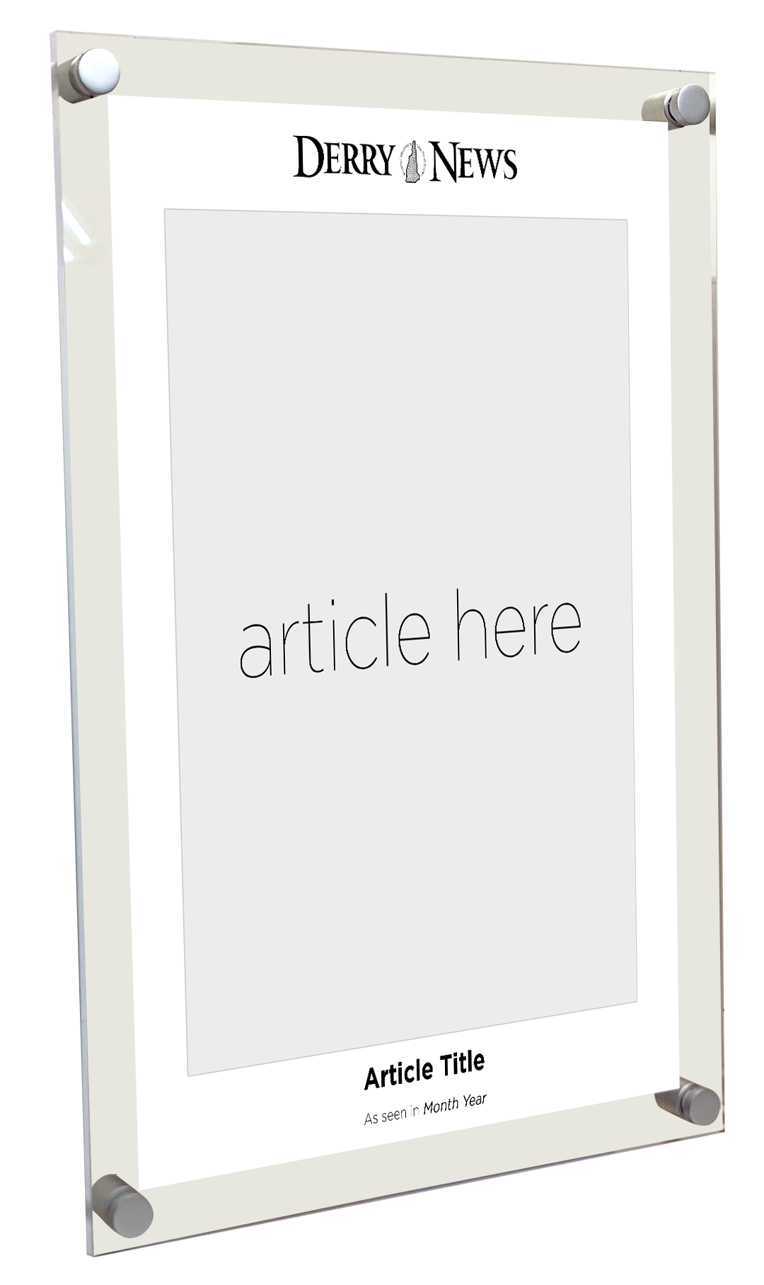 N. Boston Media Group - Articles - Acrylic Plaques