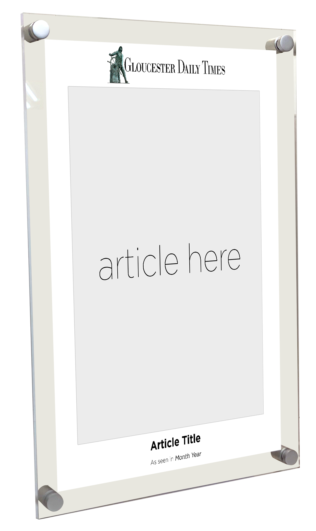 N. Boston Media Group - Articles - Acrylic Plaques