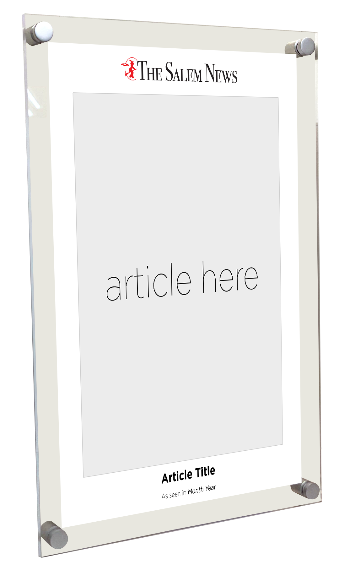 N. Boston Media Group - Articles - Acrylic Plaques