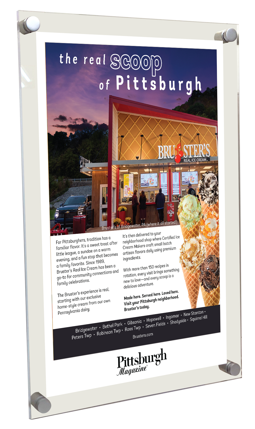 Pittsburgh Magazine - Special Advertising Sections - Acrylic Standoff Plaque