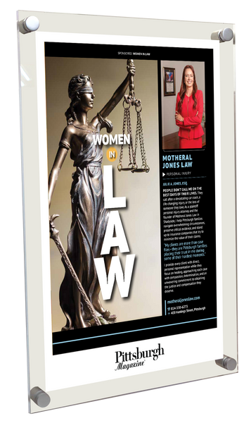 Pittsburgh Magazine - Special Advertising Sections - Acrylic Standoff Plaque