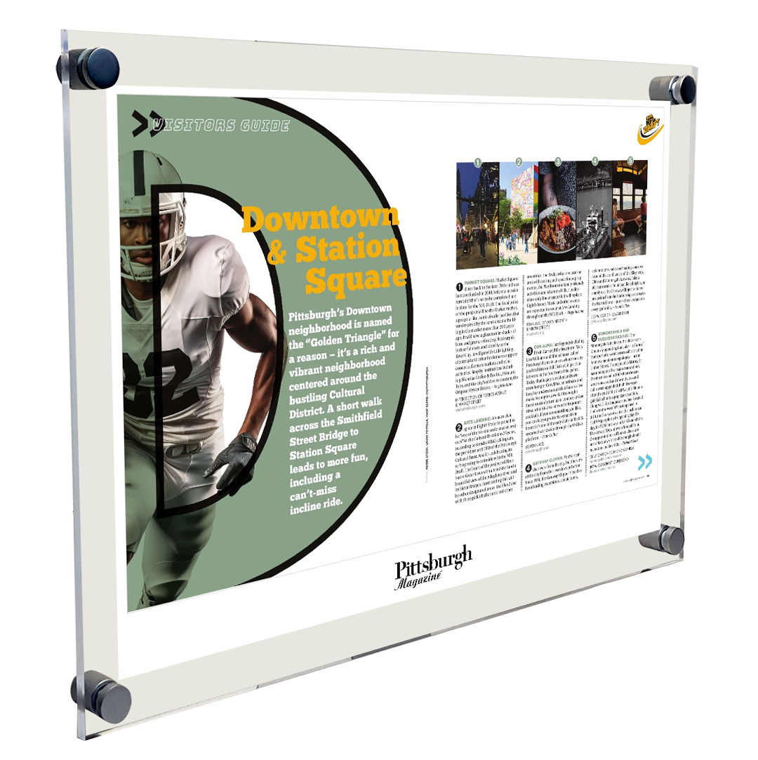Pittsburgh Magazine - Articles & Covers - Acrylic Standoff Plaque