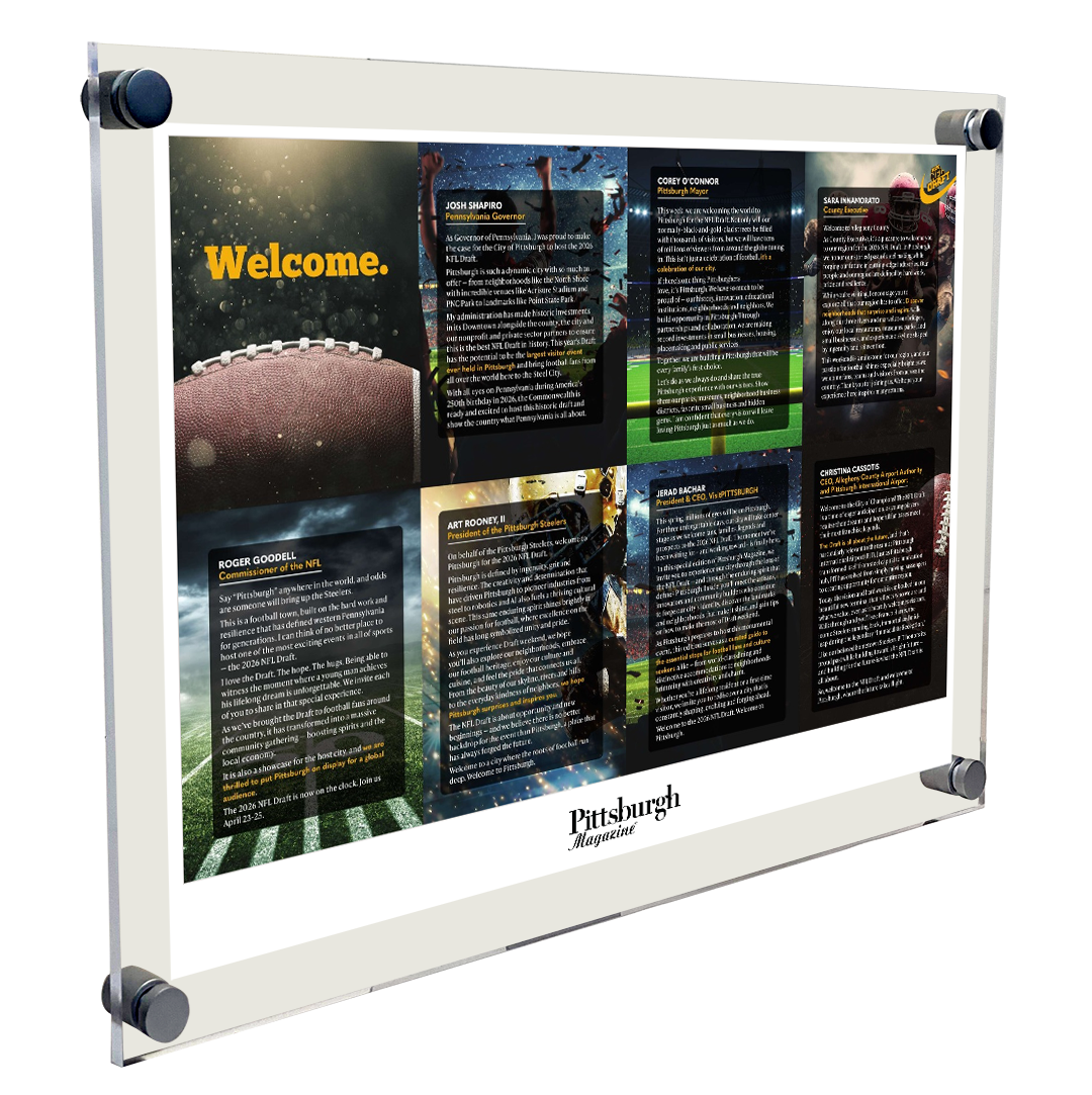 Pittsburgh Magazine - Articles & Covers - Acrylic Standoff Plaque