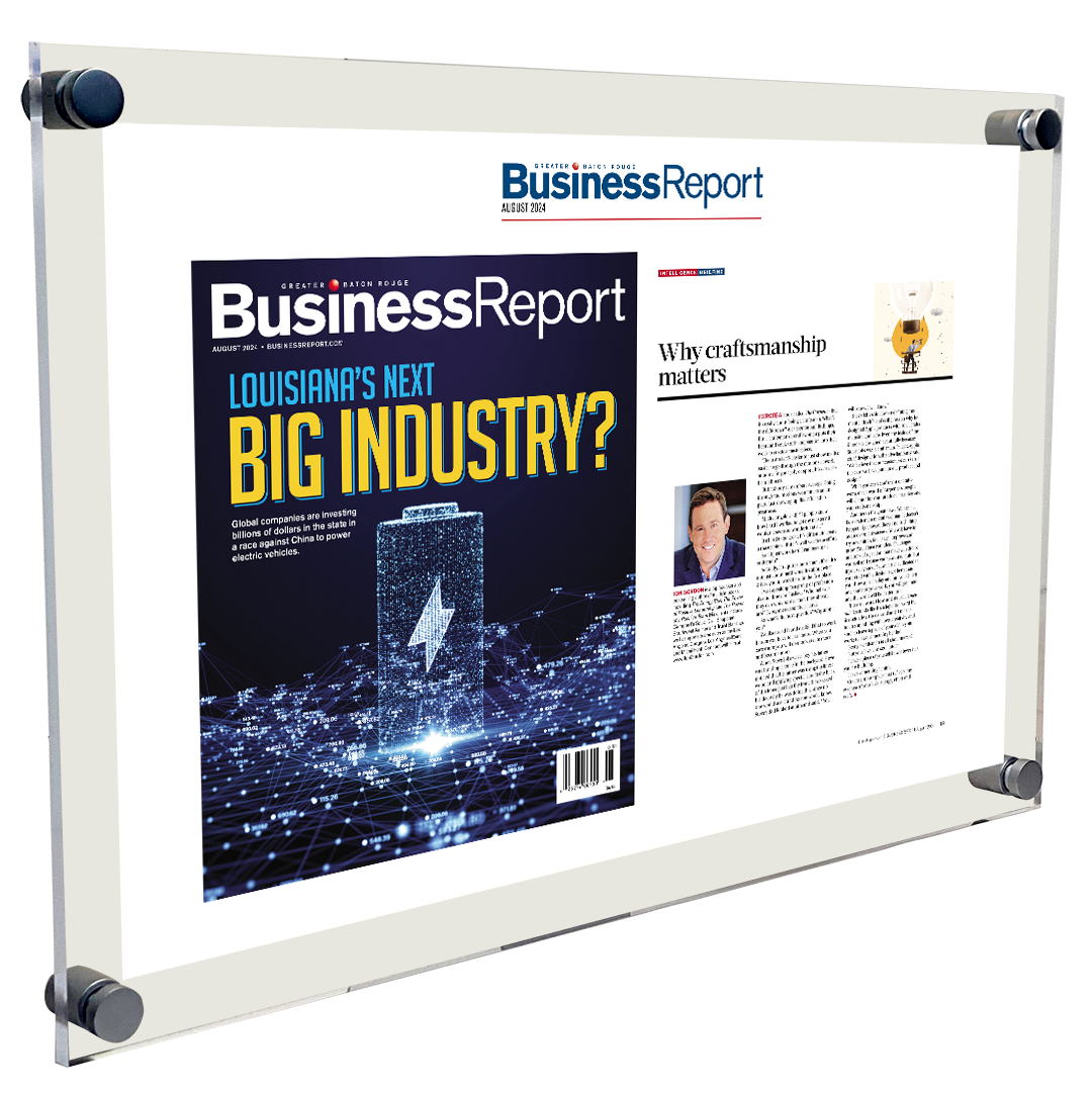 Business Report Article & Cover Spread Plaques